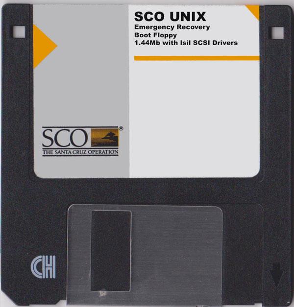 SCO Openserver Emergency Recover Boot Floppy