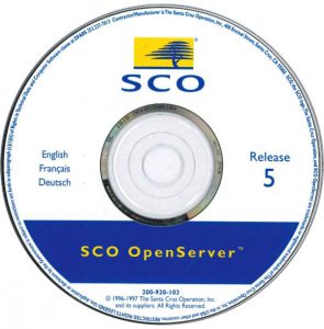 Image of SCO Openserver 5.0.4 CD