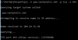 Test for open ports from using Telnet, Portqry or Powershell