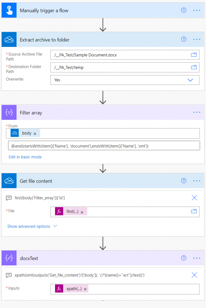 Extract Text From Word Docx Files With Power Automate