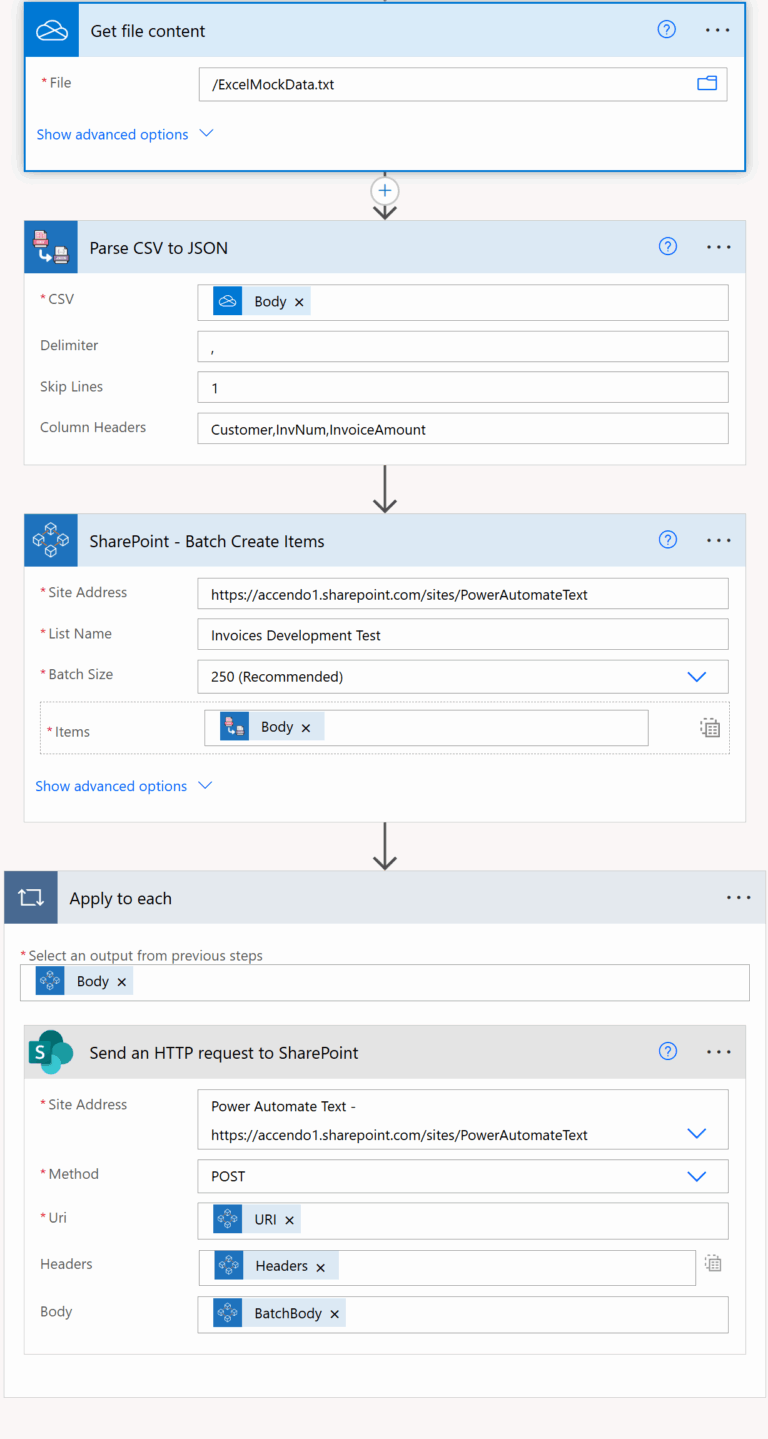Image of Power Automate Flow using PowerTools for Power Automate